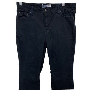 Levi's Signature Women's 14 Long Jeans Black At Waist‎ Bootcut Misses Denim EUC